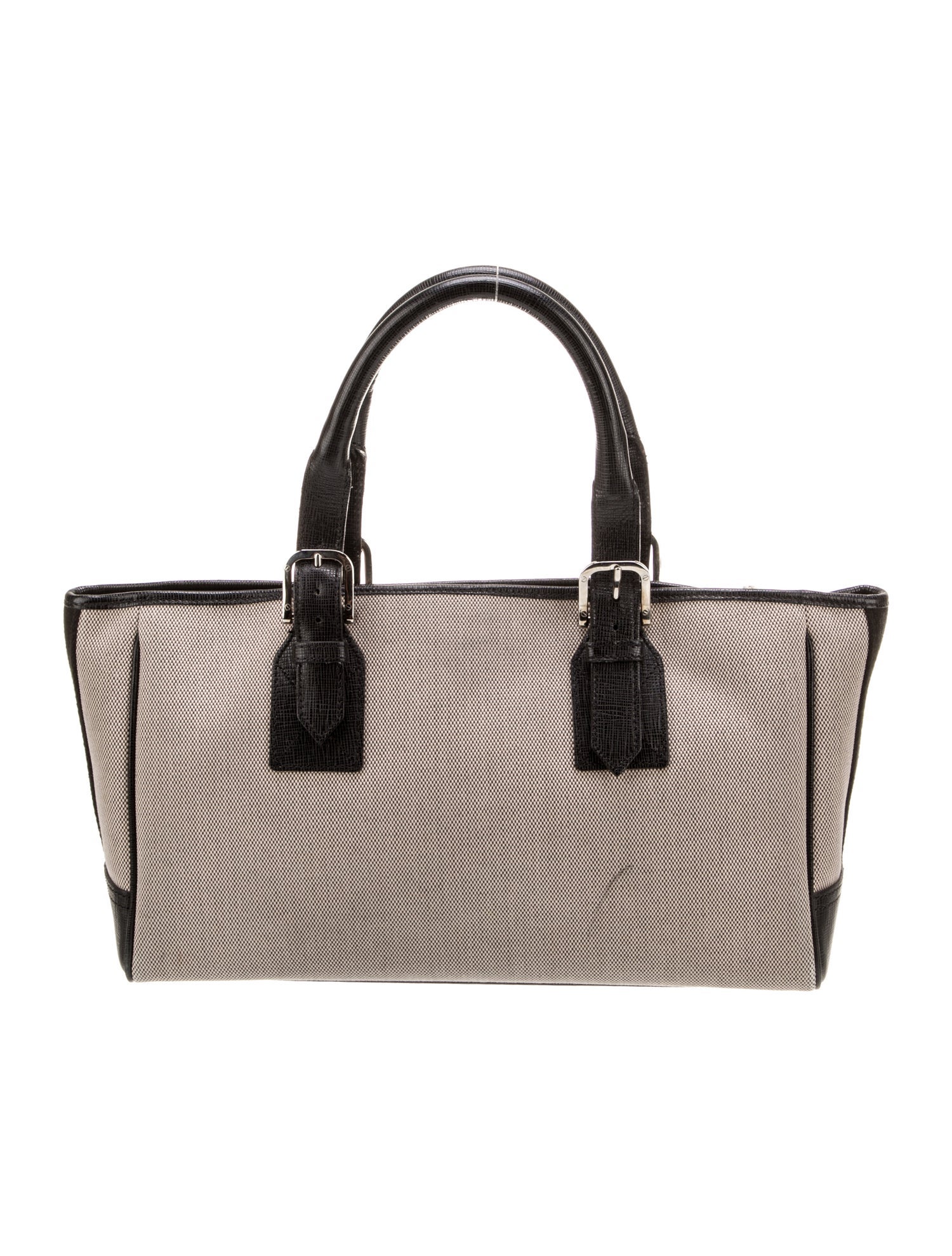 Burberry Canvas Top Handle Bag